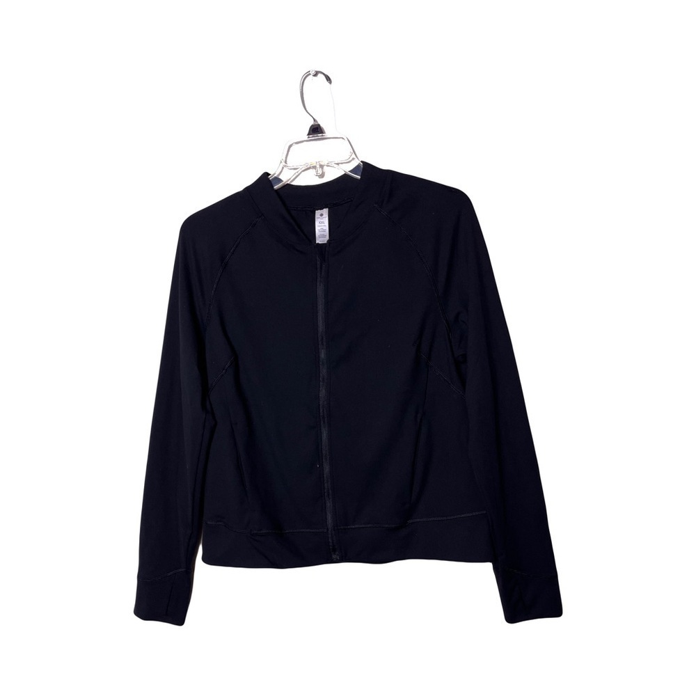 Yogalicious | Lux Black Momentum Full Zip Jacket, XXL
